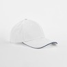 MOD. B820C:White, 100% cotton, French Navy, One Size